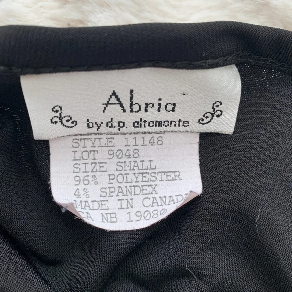 Abria Black Asymmetrical Sleeveless Dress- Size Small - Picture 3 of 9